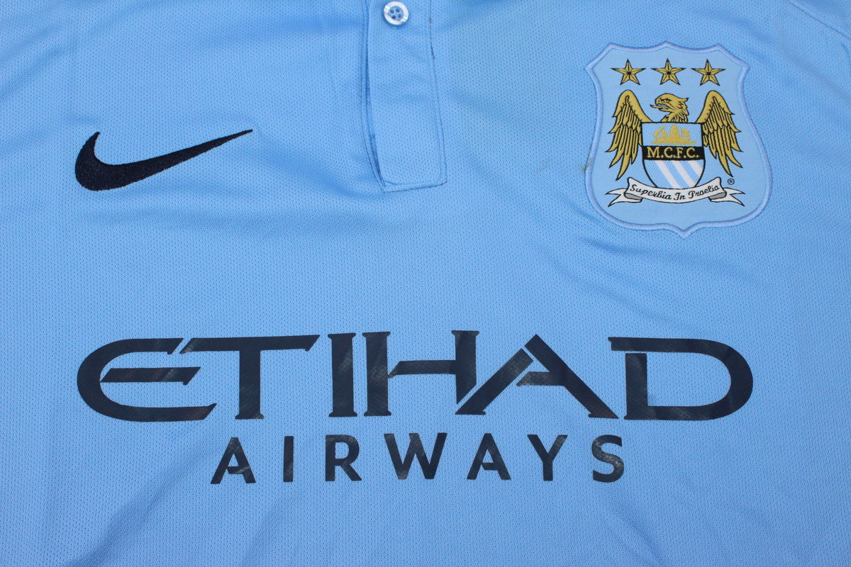 Camisa Manchester City Home 15/16 - Versão Retrô "Aguero" Nº 10