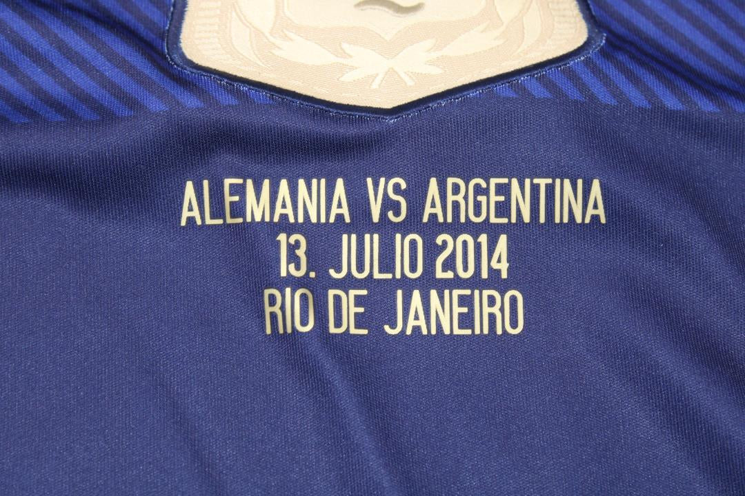 Camisa Retrô Argentina Away Copa do Mundo Finale Versão 2014 "Messi" N°.10