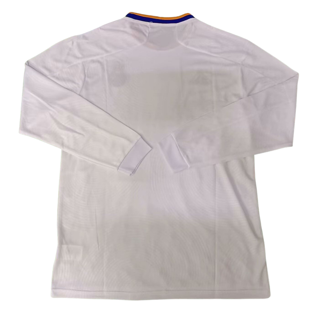 Camisa Real Madrid Manga Longa Home 21/22 - Versão Retrô
