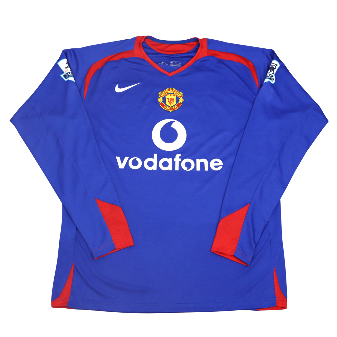 Camisa Manchester United Manga Longa 05/06 - Versão Retrô "Cristiano Ronaldo" Nº 7