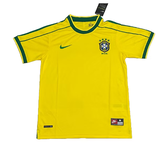 Camisa Nike Brasil Home 1998 "Ronaldo" N°.9 - Versão Retrô