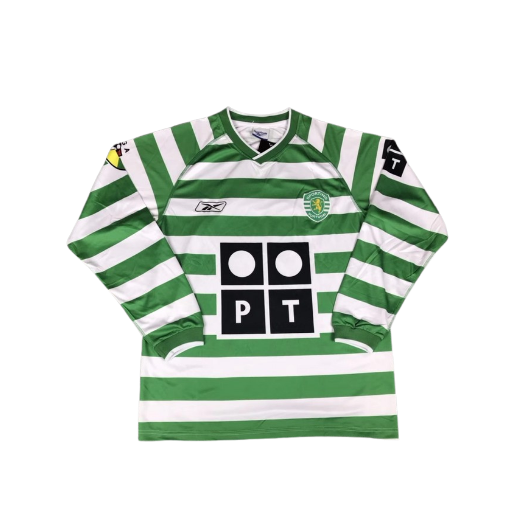 Camisa Sporting Manga Longa 02/03 - Versão Retrô "Cristiano Ronaldo" Nº28
