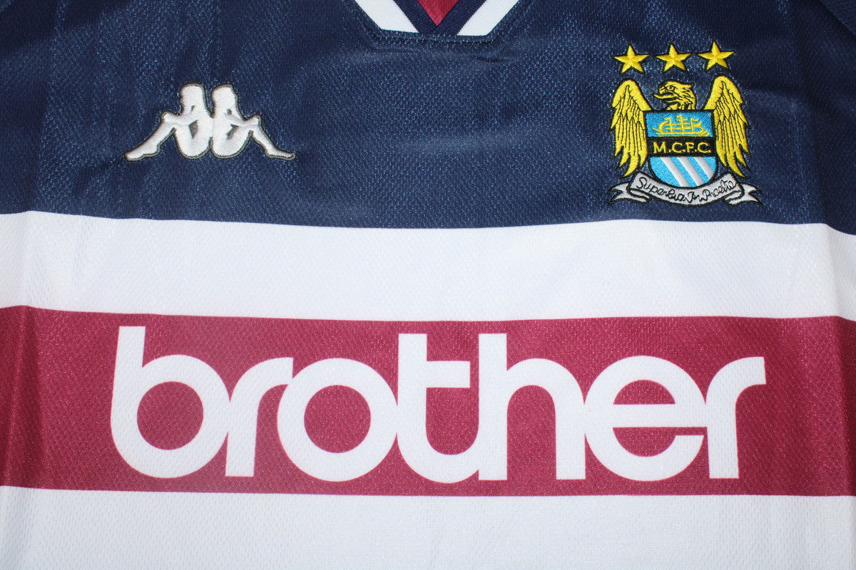 Camisa Manchester City Away 97/98 - Versão Retrô "Kinkladze" Nº 10