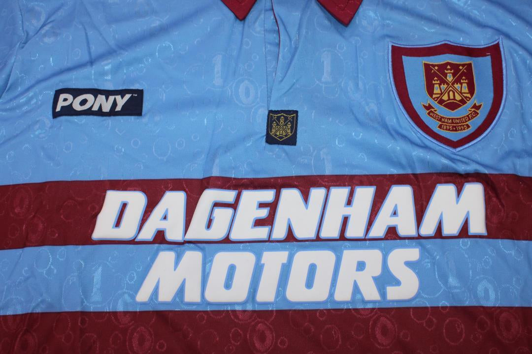 Camisa West Ham United Manga Longa Away 95/97 - Versão Retrô