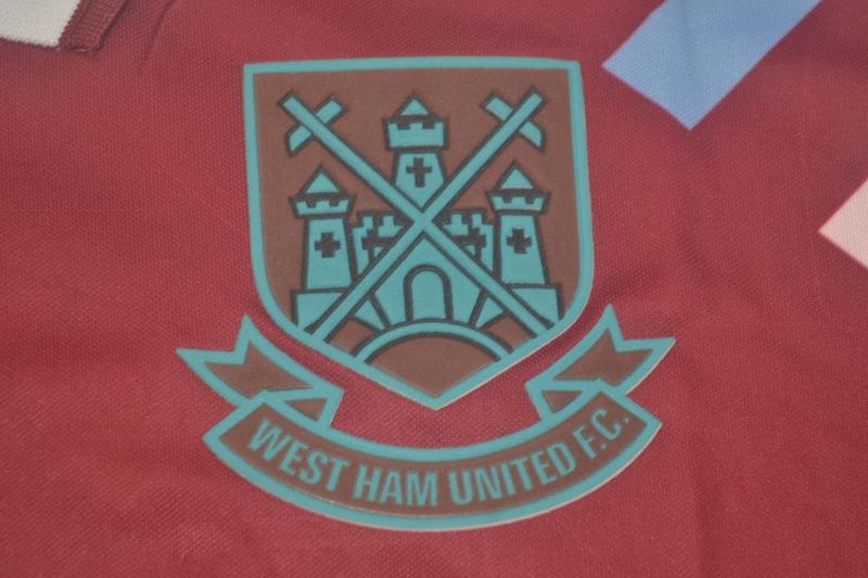 Camisa West Ham Home 91/92 - Versão Retrô Nº 3