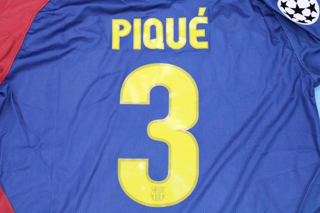 Camisa Barcelona Manga Longa 08/09 - Versão Retrô "Piqué" Nº 3