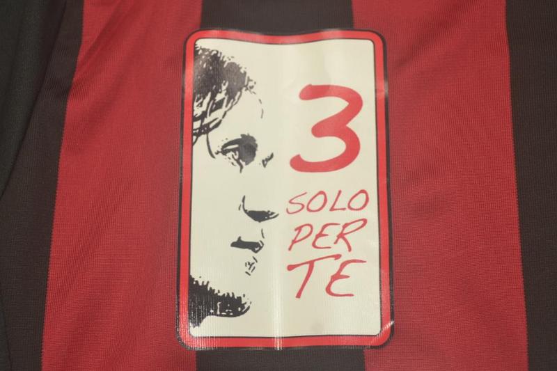 Camisa Milan Manga Longa 09/10 - Versão Retrô "Maldini" Nº 3