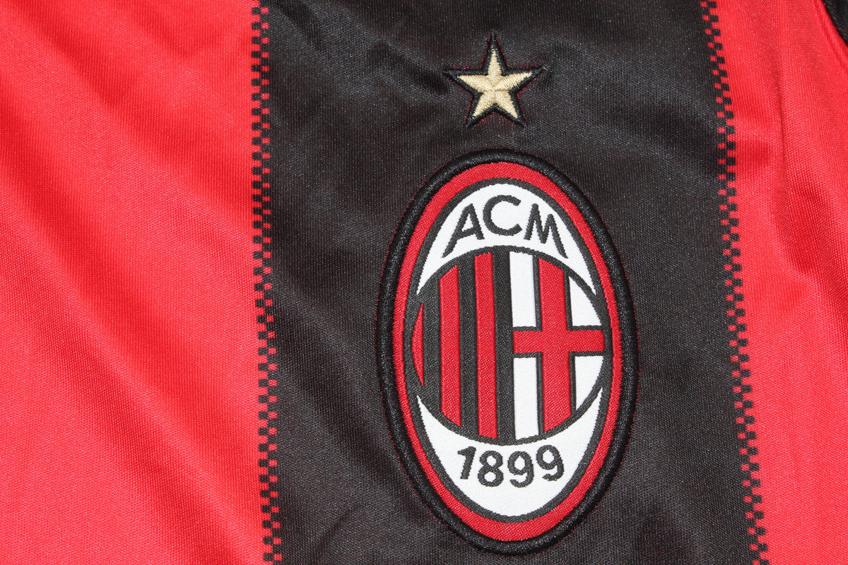 Camisa Milan Manga Longa Home 10/11 - Versão Retrô