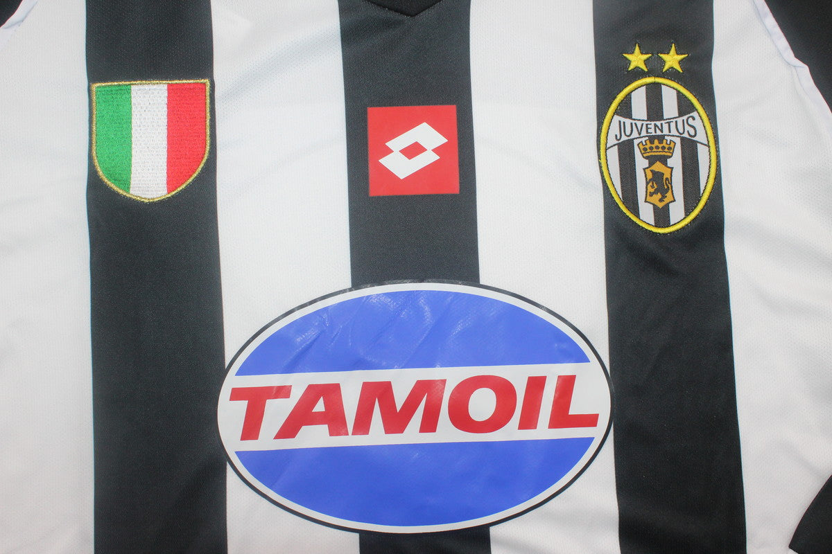 Camisa Juventus Manga Longa Home 02/03 - Versão Retrô