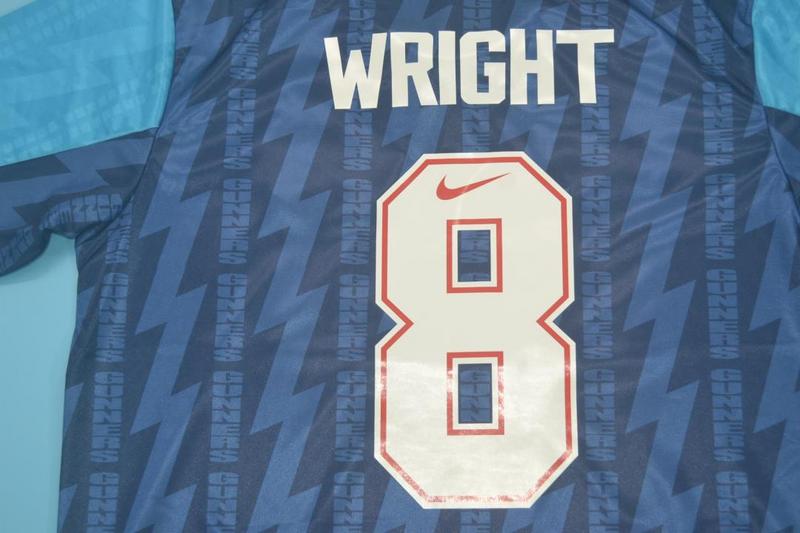 Camisa Arsenal Away 1994 - Versão Retrô "Wright" Nº 8