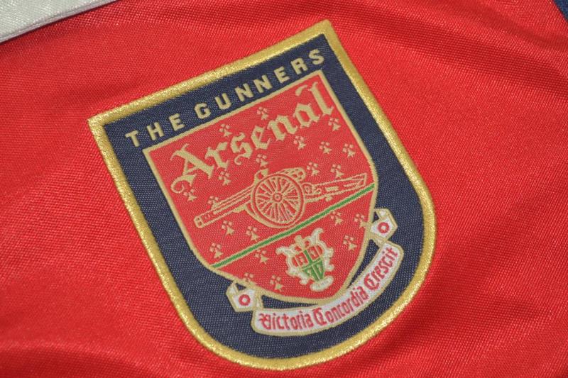 Camisa Arsenal Manga Longa Home 98/99 - Versão Retrô