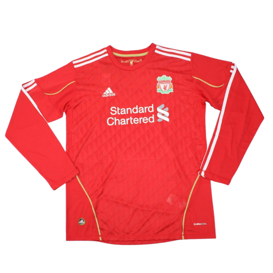 Camisa Liverpool Manga Longa 10/12 - Versão Retrô