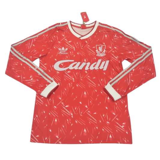 Camisa Liverpool Manga Longa Home 89/91 - Versão Retrô