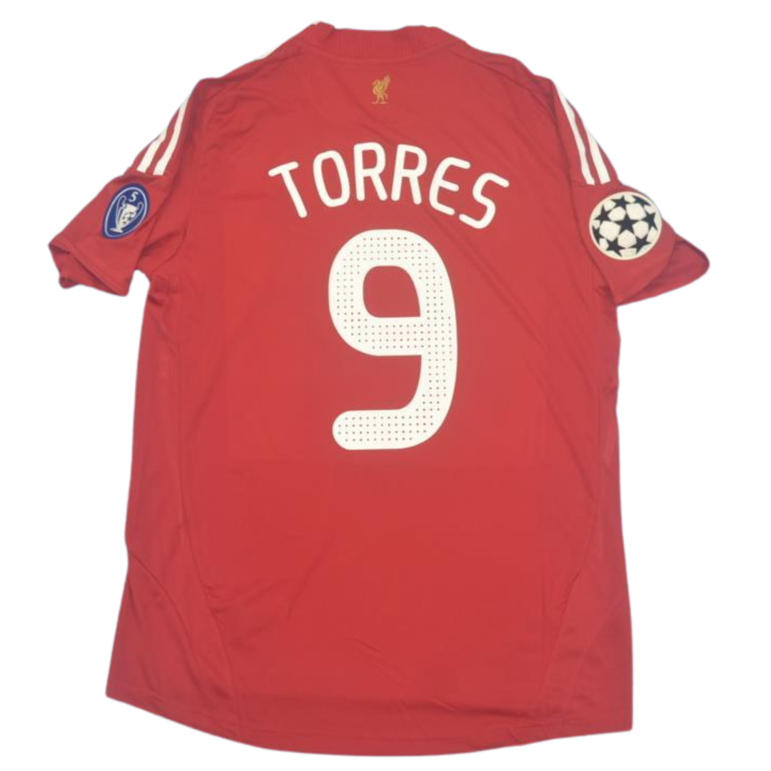 Camisa Liverpool Home Champions 09/10 - Versão Retrô "Torres" Nº 9