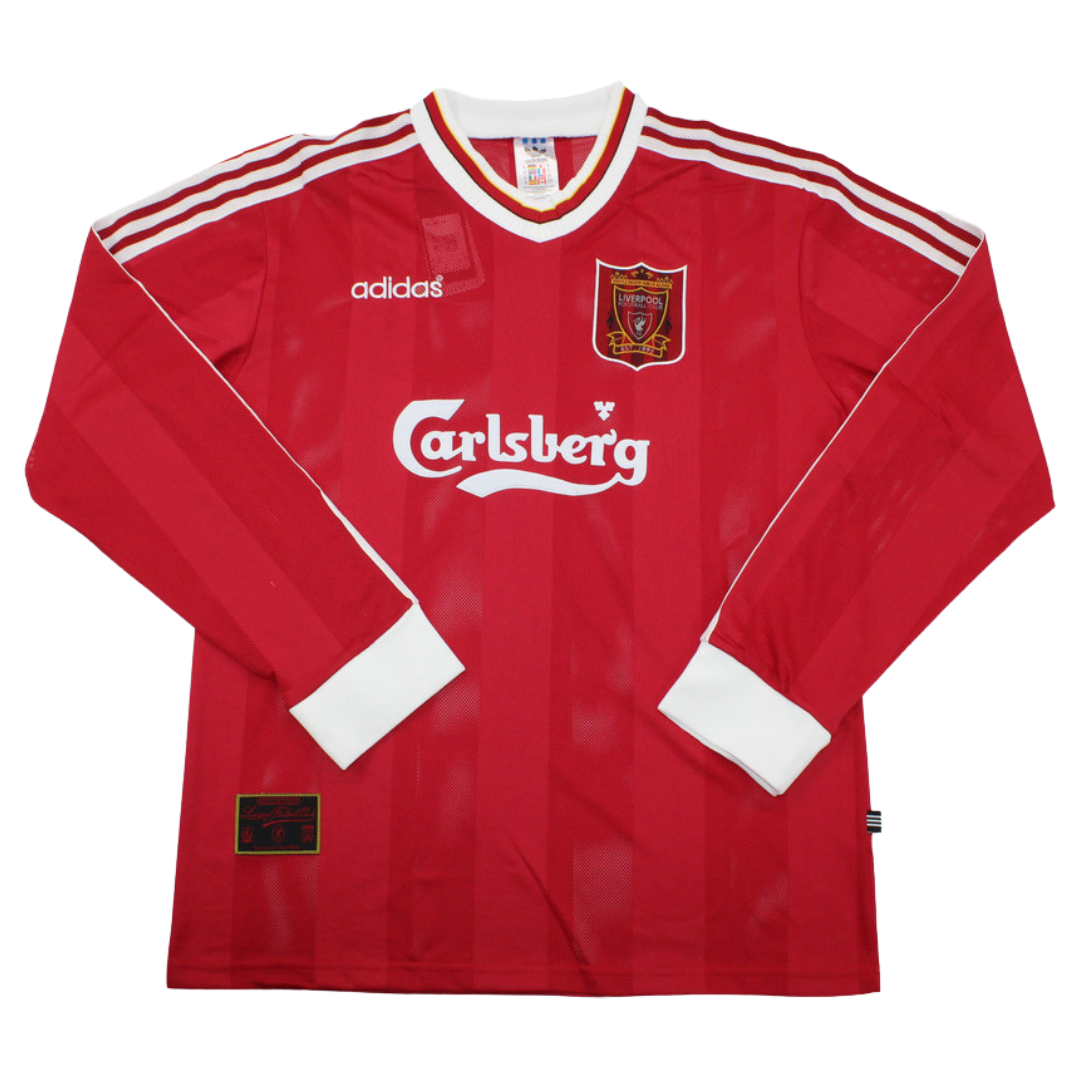 Camisa Liverpool Manga Longa Home 95/96 - Versão Retrô