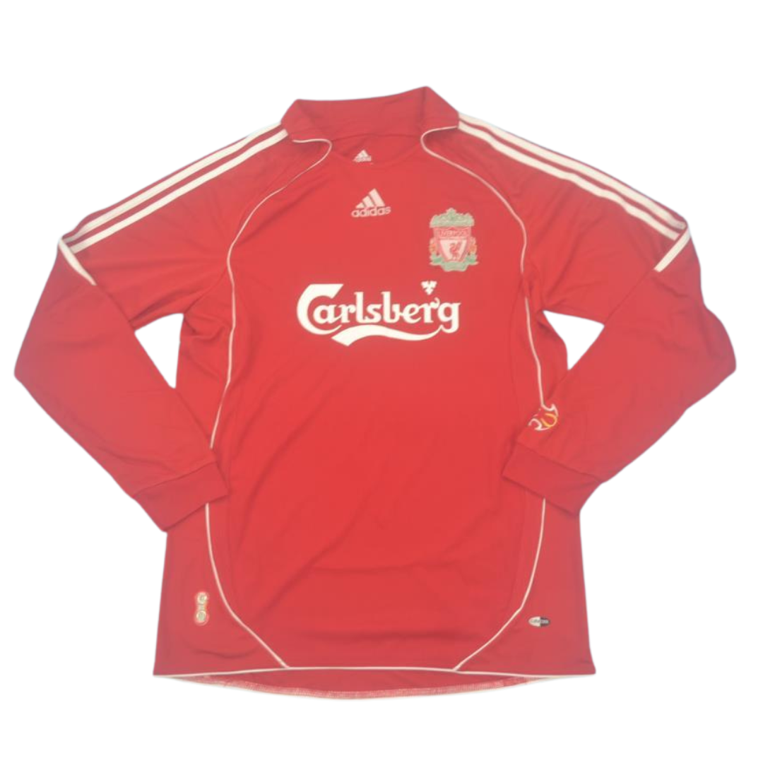 Camisa Liverpool Manga Longa 06/07 - Versão Retrô "Gerrard" Nº 8