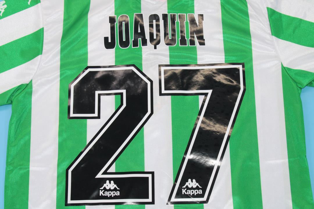 Camisa Real Betis Home 99/00 - Versão Retrô "Joaquin" Nº 27