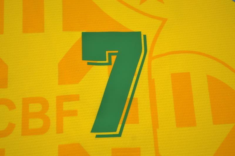 Camisa Retrô Brasil Home Copa do Mundo Versão 1994 "Bebeto" N°.7