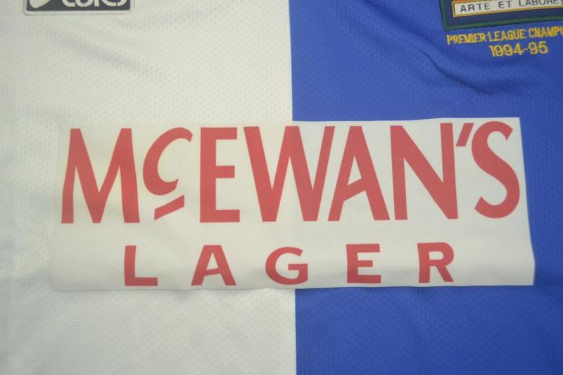 Camisa Blackburn Rovers Home 95/96 - Versão Retrô "Shearer" Nº 9