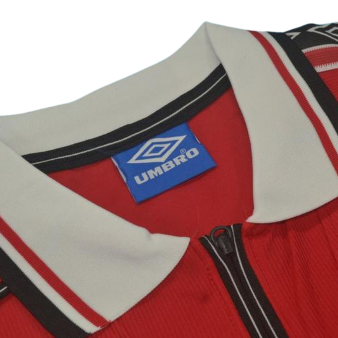 Camisa Manchester United Manga Longa Home 98/99 - Versão Retrô