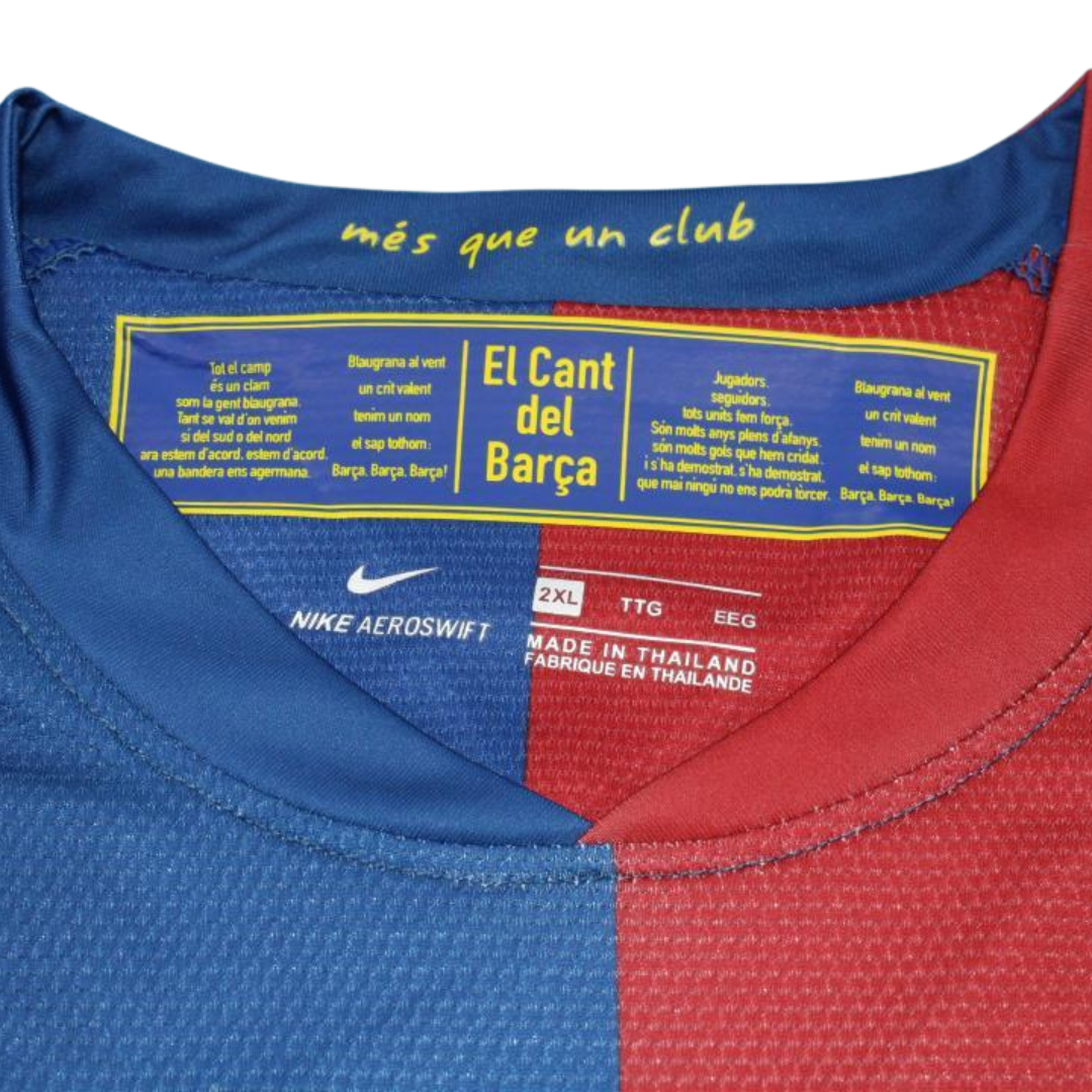 Camisa Barcelona Manga Longa Home 08/09 - Versão Retrô