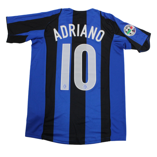 Camisa Retrô Inter de Milão Home Serie A Versão 04/05 "Adriano" N°.10