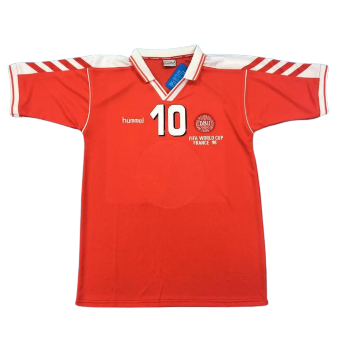 Camisa Dinamarca Home 1988 - Versão Retrô "M.Laudrup" N° 10