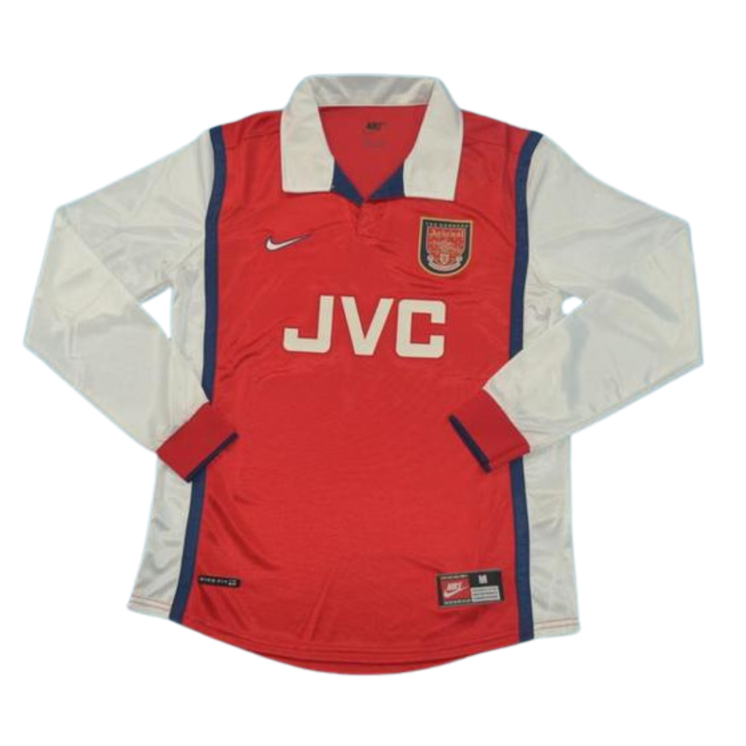 Camisa Arsenal Manga Longa 98/99 - Versão Retrô "Bergkamp" Nº 10