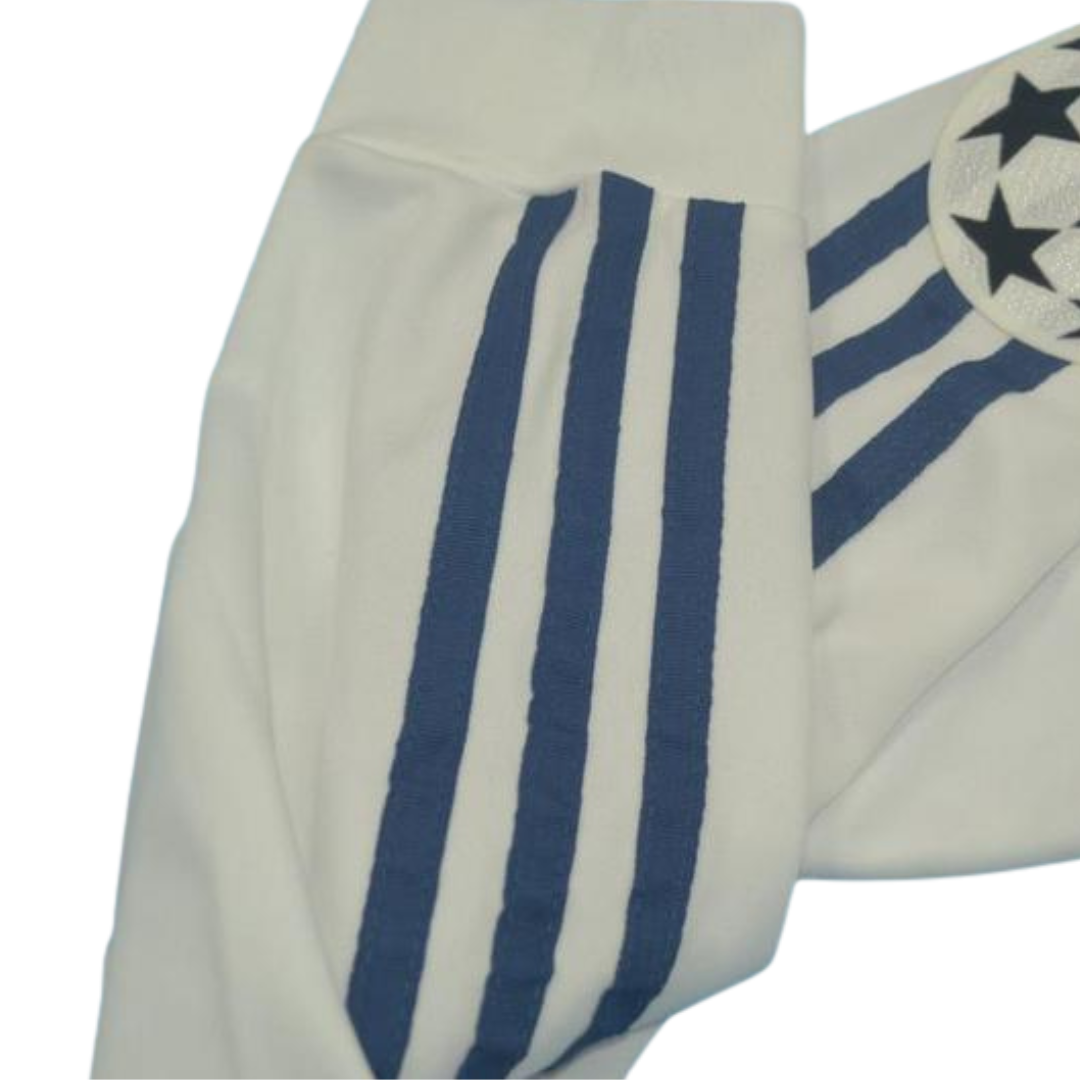 Camisa Real Madrid Manga Longa Home 01/02 - Versão Retrô