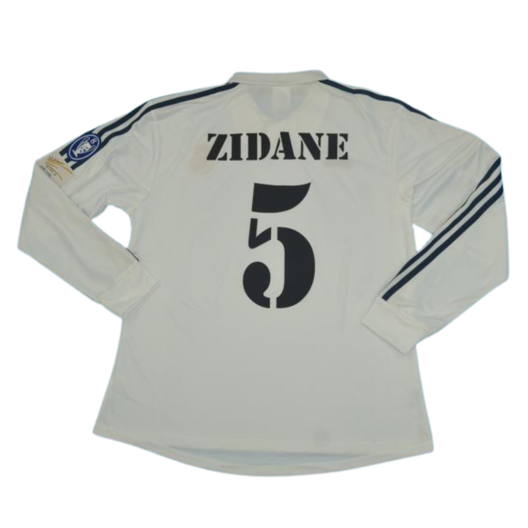 Camisa Real Madrid UCL Final Home 2002 - Versão Retrô "Zidane" Nº 5