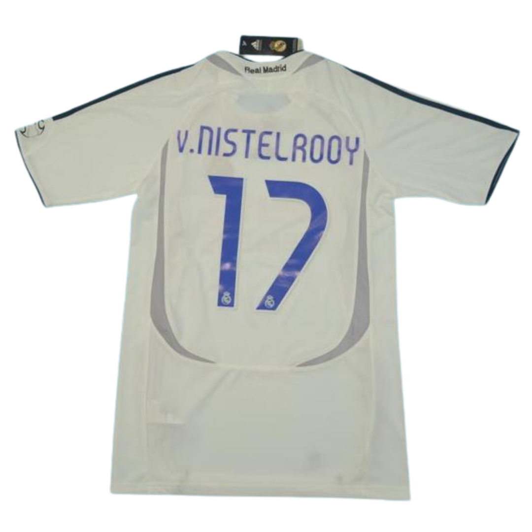 Camisa Real Madrid Home 06/07 - Versão Retrô "v.Nistelrooy" Nº 17