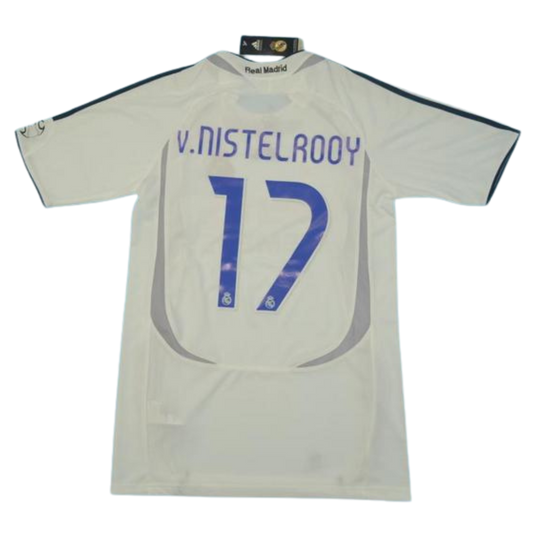 Camisa Real Madrid Home 06/07 - Versão Retrô "v.Nistelrooy" Nº 17