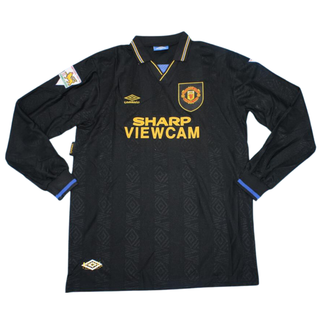 Camisa Manchester United Manga Longa 93/94 - Versão Retrô "Cantona" Nº 7