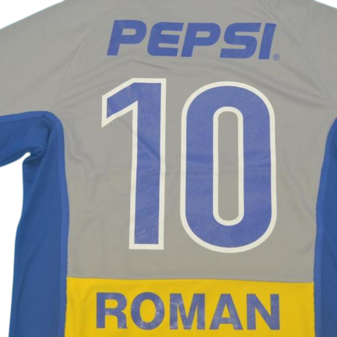 Camisa Boca Juniors Away 2002 - Versão Retrô "Roman" N° 10