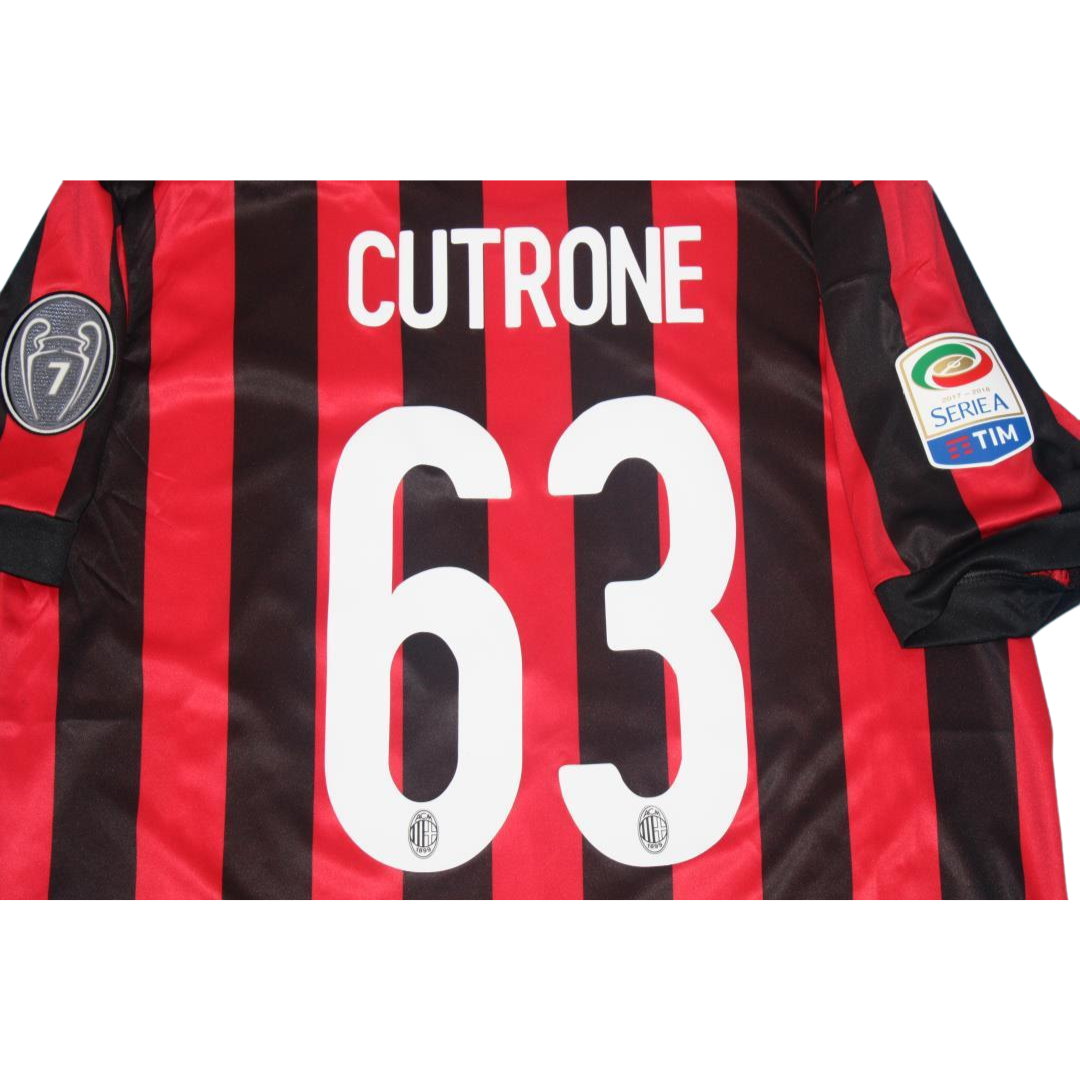 Camisa Retrô Milan Home 17/18 "Cutrone" N°.63