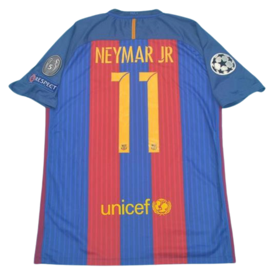 Camisa Barcelona Home 16/17 - Versão Retrô "Neymar Jr" Nº 11