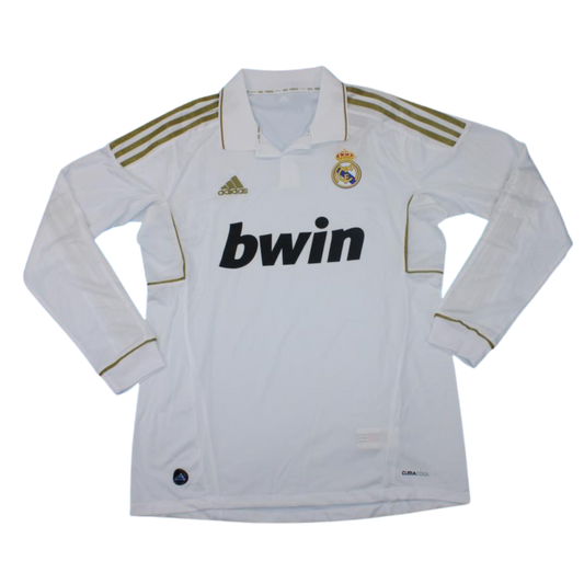 Camisa Real Madrid Manga Longa Home 11/12 - Versão Retrô
