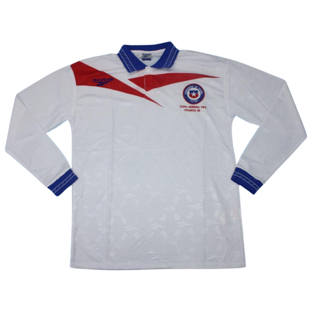 Camisa Chile Manga Longa Away 1998 - Versão Retrô