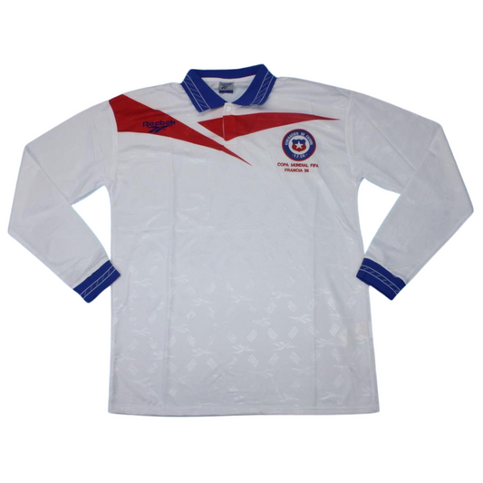 Camisa Chile Manga Longa Away 1998 - Versão Retrô