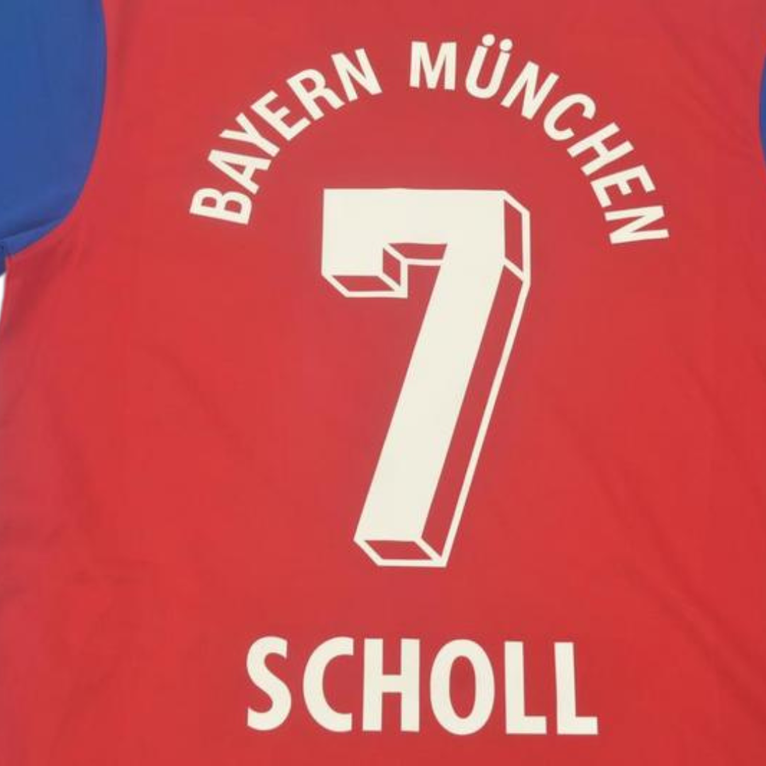 Camisa Bayern de Munique Home 93/95 - Versão Retrô "Scholl" N° 7