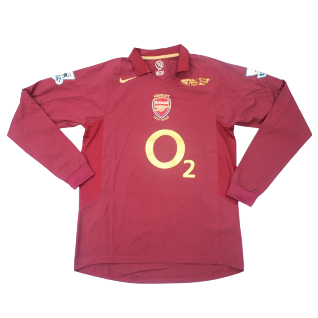 Camisa Arsenal Manga Longa Home 05/06 - Versão Retrô