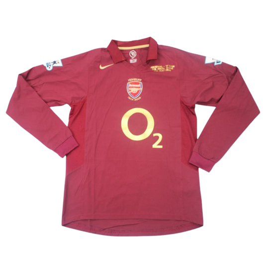 Camisa Arsenal Manga Longa Home 05/06 - Versão Retrô