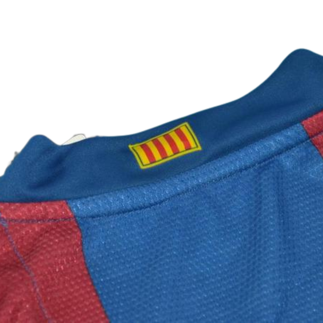 Camisa Barcelona Manga Longa Home 07/08 - Versão Retrô