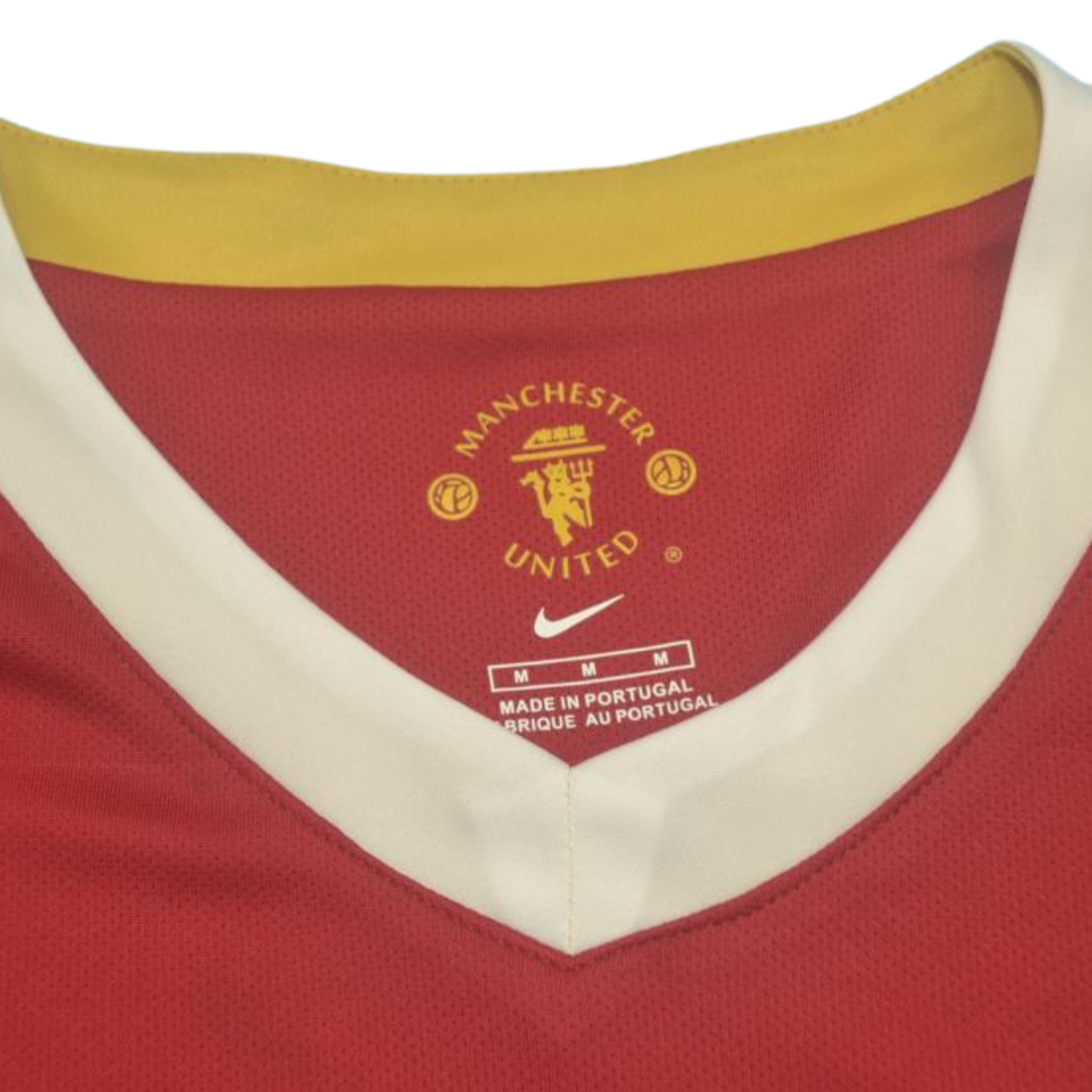 Camisa Manchester United Manga Longa Home 06/07 - Versão Retrô