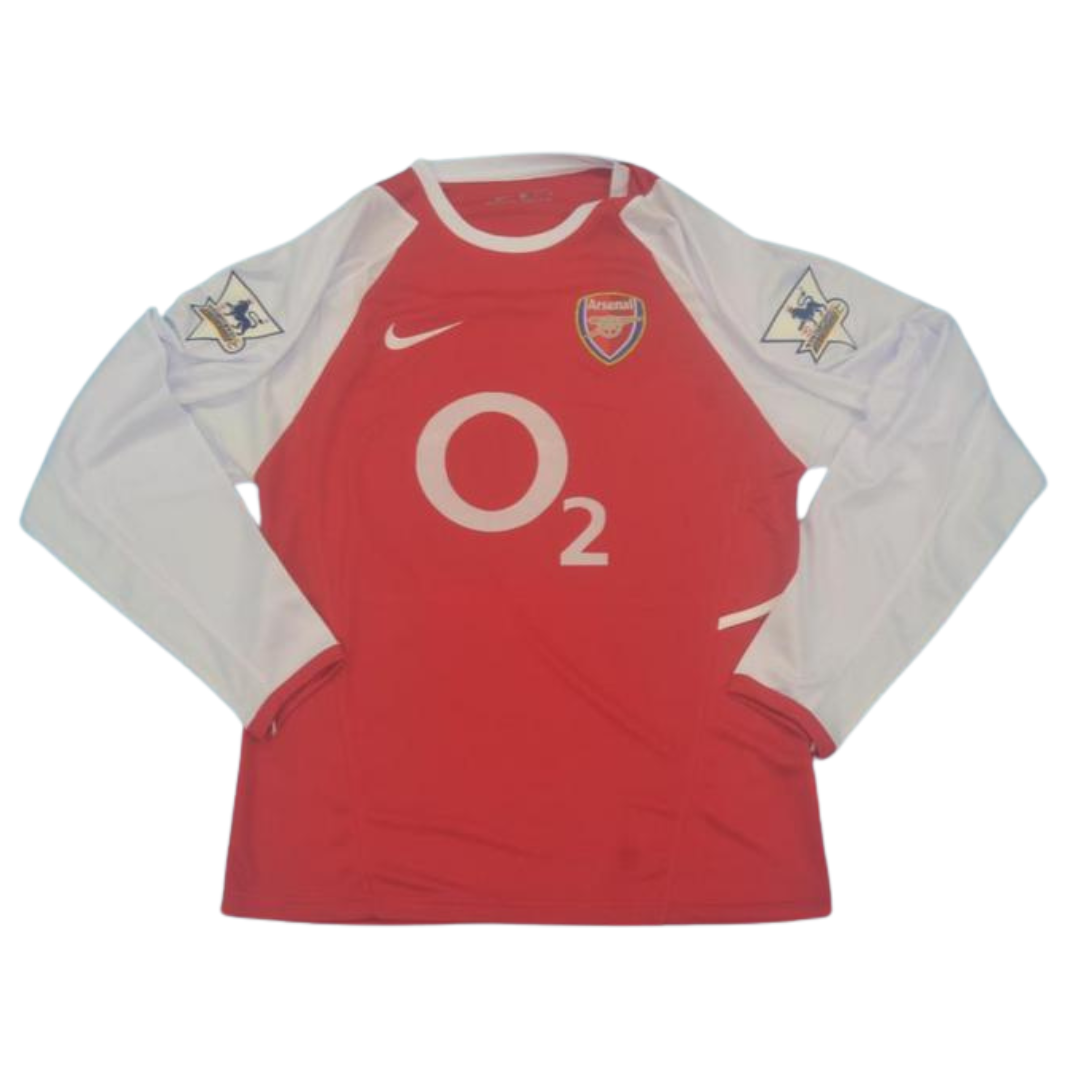Camisa Arsenal Manga Longa Home 02/04 - Versão Retrô