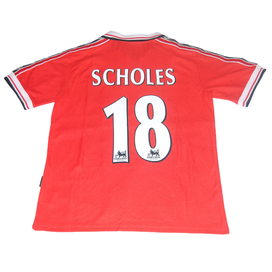 Camisa Manchester United 98/99 - Versão Retrô "Scholes" Nº 18