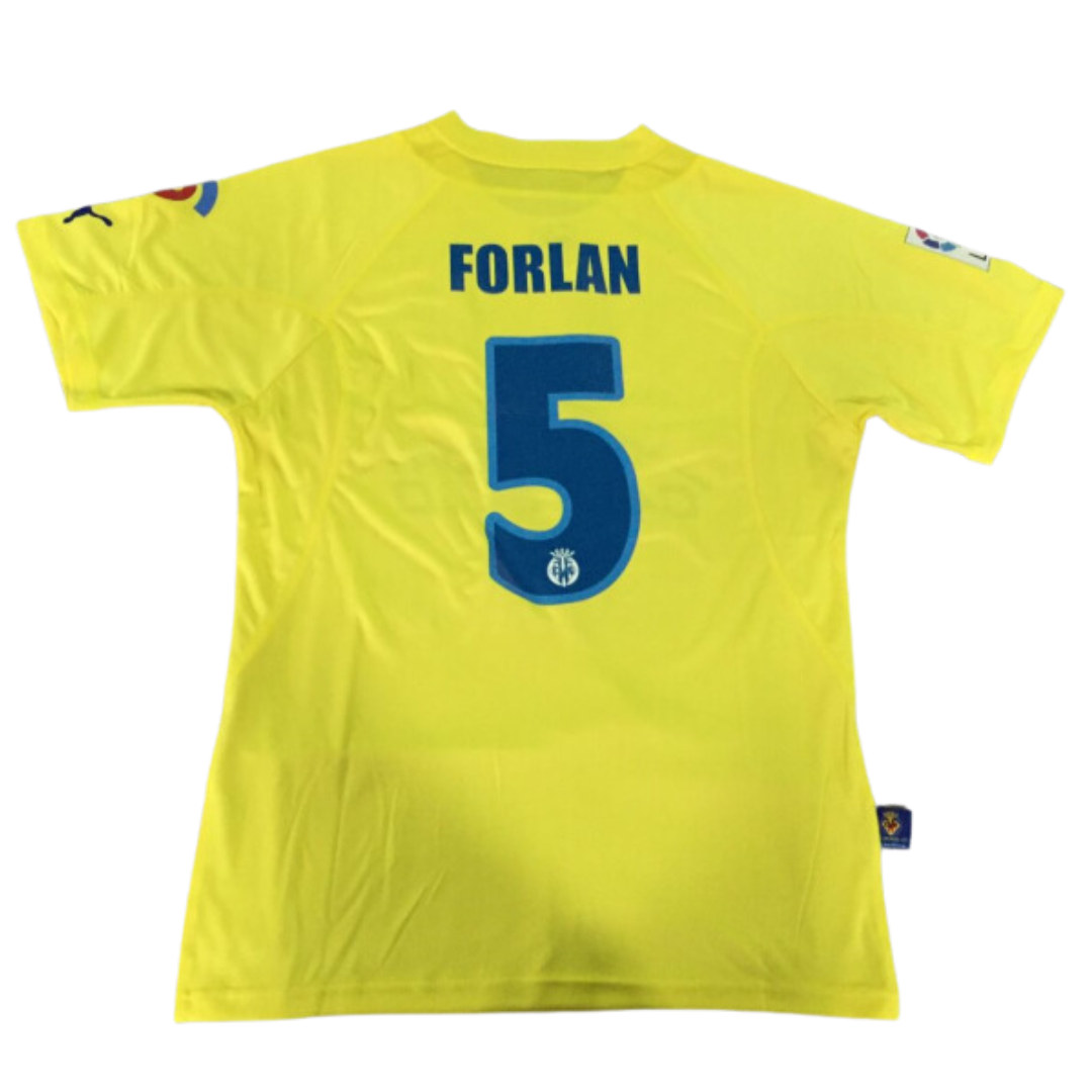 Camisa Villarreal Home 05/06 - Versão Retrô "Forlan" Nº 5