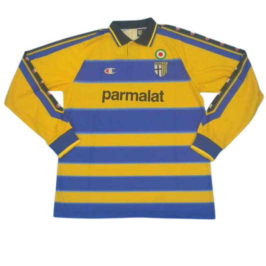Camisa Parma Calcio Manga Longa Home 99/00 - Versão Retrô