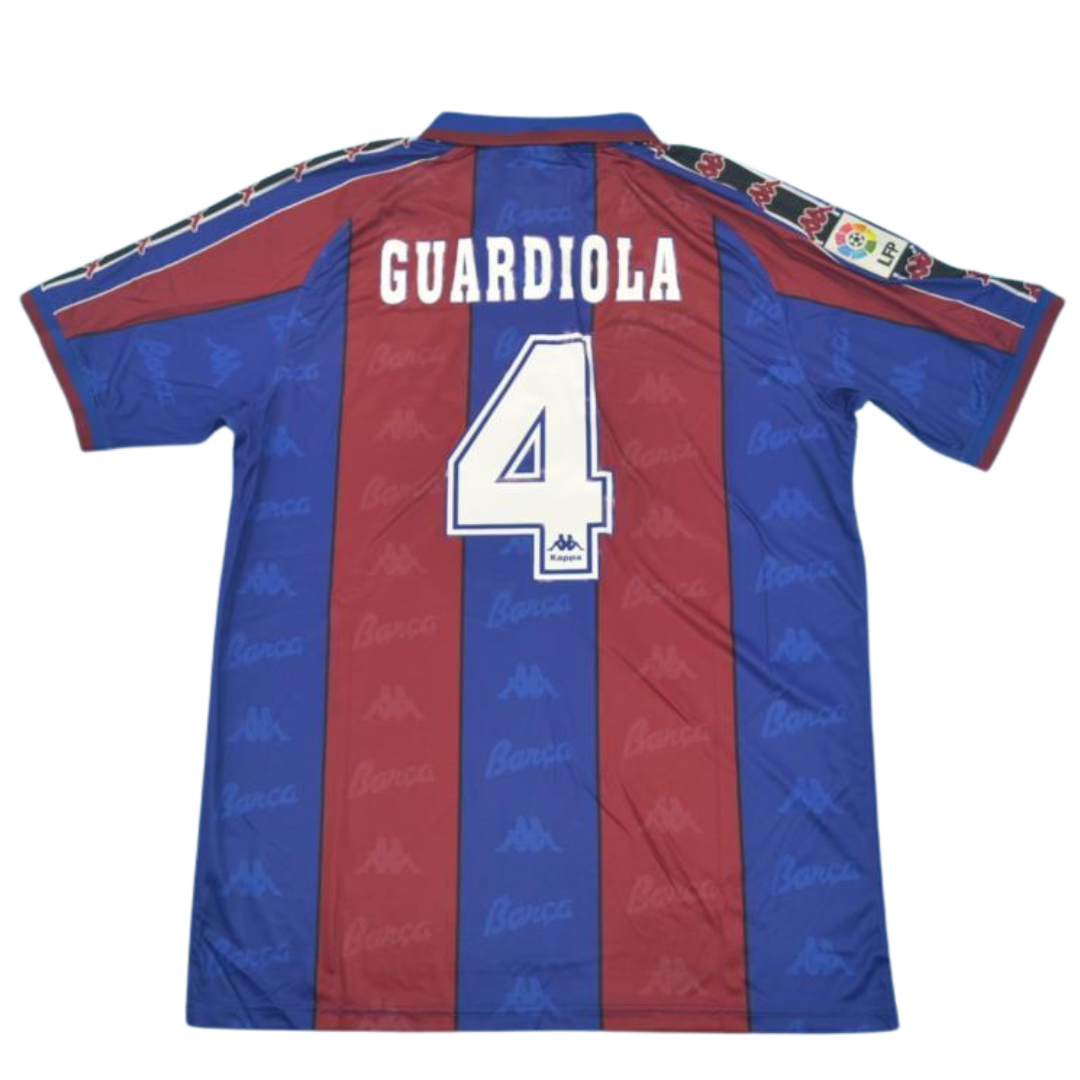 Camisa Barcelona Home 96/97 - Versão Retrô "Guardiola" Nº 4