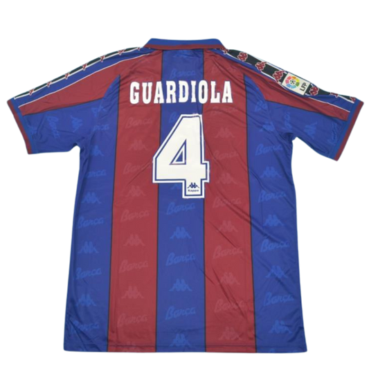 Camisa Barcelona Home 96/97 - Versão Retrô "Guardiola" Nº 4